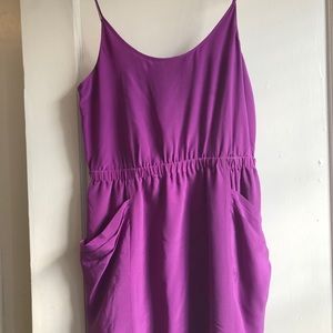 Madewell/Eliot Fuschia Silk Dress